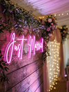 PANNEAU LED LUMINEUX JUST MARRIED NEW ROSE REGLABLE - Photo 1