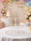 PRESENTOIR GATEAUX PLEXI ROND 4 ÉTAGES - Photo 1