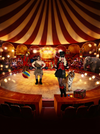 TOILE BACKDROP AVEC SUPPORT CIRQUE 2X2M - Photo 1