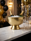 SEAU A CHAMPAGNE OR LISSE RAYURE - Photo 1