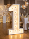 CHIFFRE LUMINEUX BOIS COULEUR BLANC 1 - Photo 1
