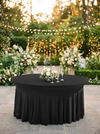 HOUSSE DE TABLE PLIANTE RONDE NOIRE - Photo 1