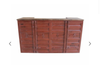BAR CONTENER METAL ROUGE ET BOIS  - Photo 2