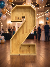 CHIFFRE BOIS COULEUR BOIS 2 - Photo 1