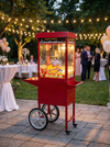 MACHINE A POPCORN SUR CHARIOT ROULETTE ROUGE - Photo 1