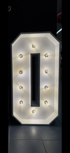 CHIFFRE LUMINEUX BOIS COULEUR BLANC 0 - Photo 2