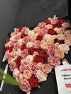 COEUR EN TISSUS DÉCORATION DE FLEURS - Photo 2