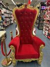 FAUTEUIL ROUGE ET OR - Photo 2