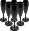 FLÛTE À CHAMPAGNE PLASTIQUE NOIR - Photo 2