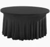 HOUSSE DE TABLE PLIANTE RONDE NOIRE - Photo 2