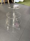 PRESENTOIR GATEAUX PLEXI ROND 4 ÉTAGES - Photo 2