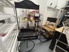 VÉLO DE JARDIN FLEURI NOIR / PRESENTOIR DESSERTE - Photo 2