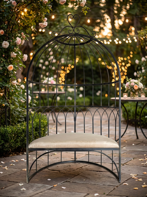 BANC GLORIETTE AVEC COUSSIN