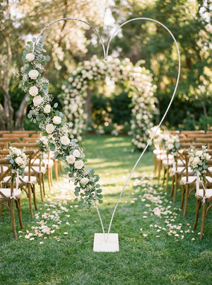 ARCHE COEUR METAL BLANC PM