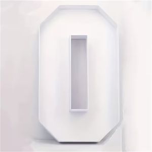 CHIFFRE BOIS 0 COULEUR BLANC