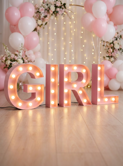 GIRL ROSE LUMINEUX