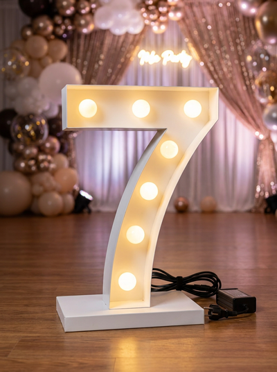 PETIT CHIFFRE 7 LUMINEUX