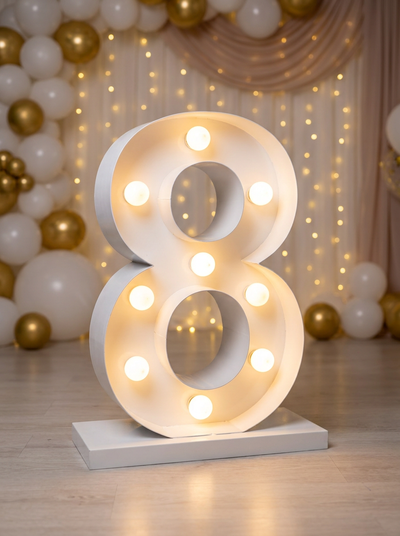 PETIT CHIFFRE 8 LUMINEUX