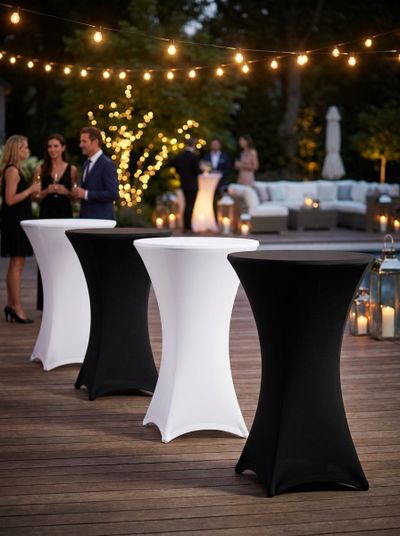 HOUSSE NOIR POUR MANGE DEBOUT PLIANT
