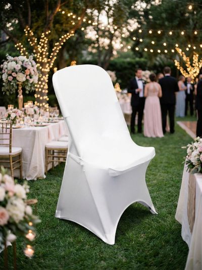 Location HOUSSE BLANCHE POUR CHAISE PLIANTE