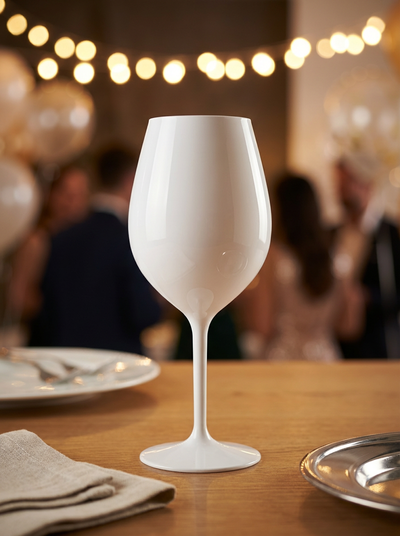 Location GRAND VERRE DE VIN PLASTIQUE BLANC