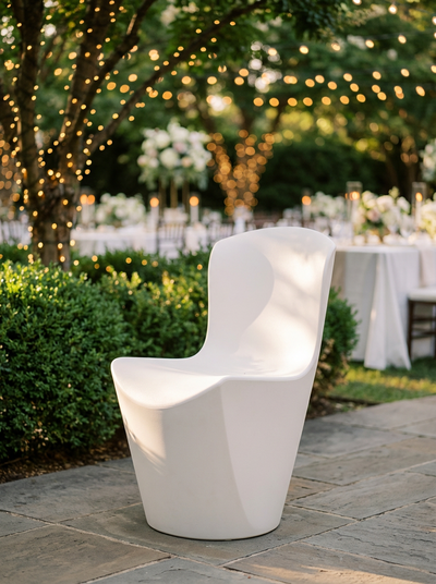 CHAISE ZOE SLIDE BLANCHE NON LUMINEUSE
