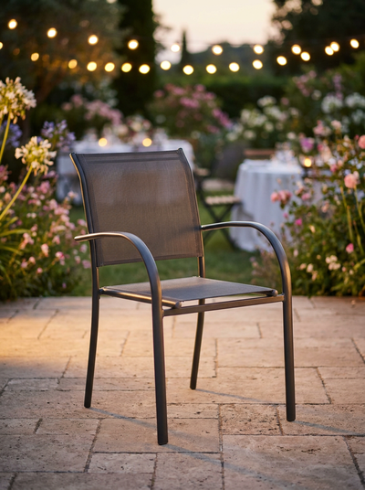 Location CHAISE FAUTEUIL HESPERIDE PIAZZA GRISE
