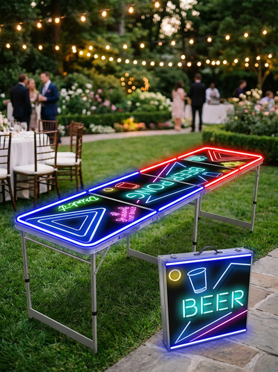 TABLE BEER PONG LUMINEUSE 