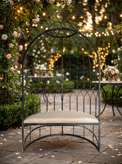 Location BANC GLORIETTE AVEC COUSSIN