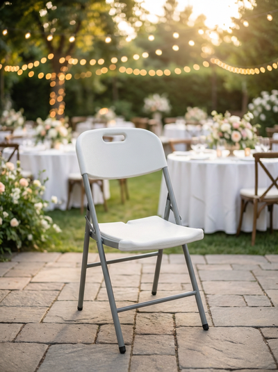 Location CHAISE PLIANTE GRISE