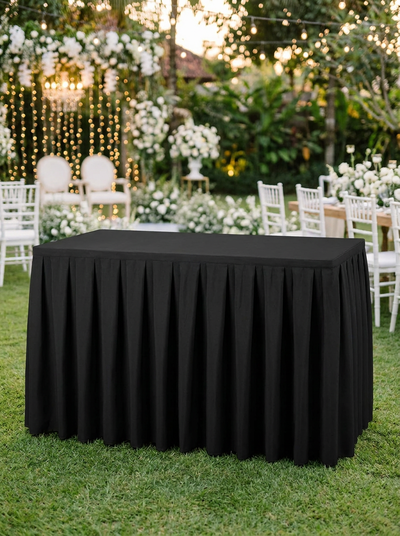 HOUSSE POUR TABLE RECTANGLE NOIRE 