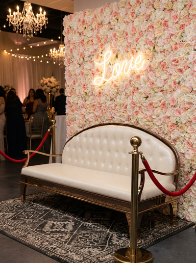 Location MUR DE FLEURS ROSE