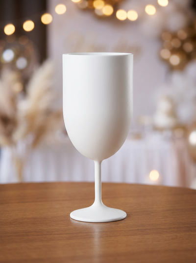 Location VERRE A VIN PLASTIQUE BLANC