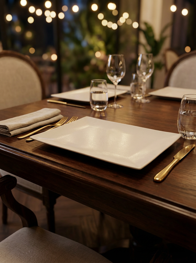Location ASSIETTE DAMAS RECTANGLE GM