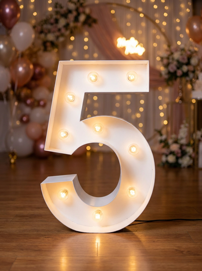 PETIT CHIFFRE 5 LUMINEUX