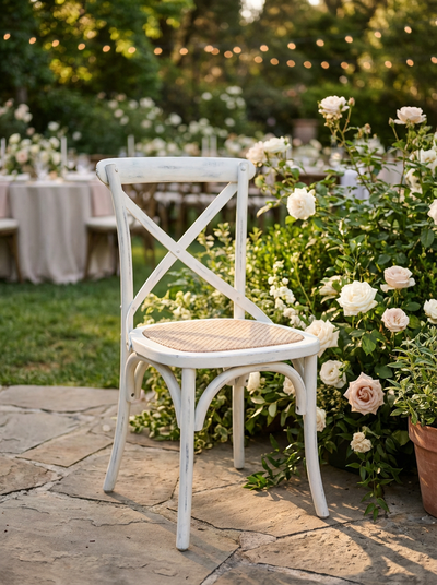 Location CHAISE BISTROT BLANC