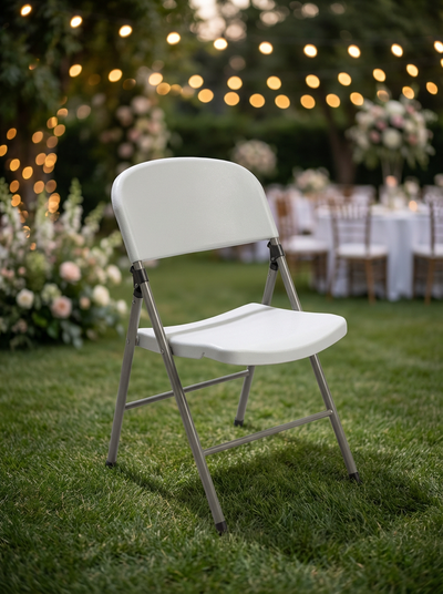 CHAISE PLIANTE BLANCHE