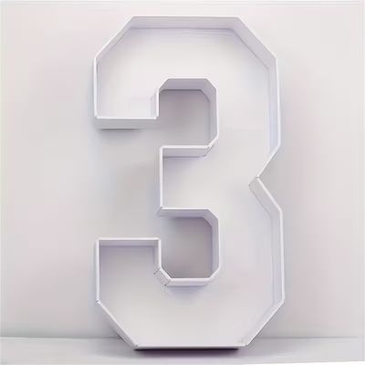 Location CHIFFRE BOIS 3 COULEUR BLANC