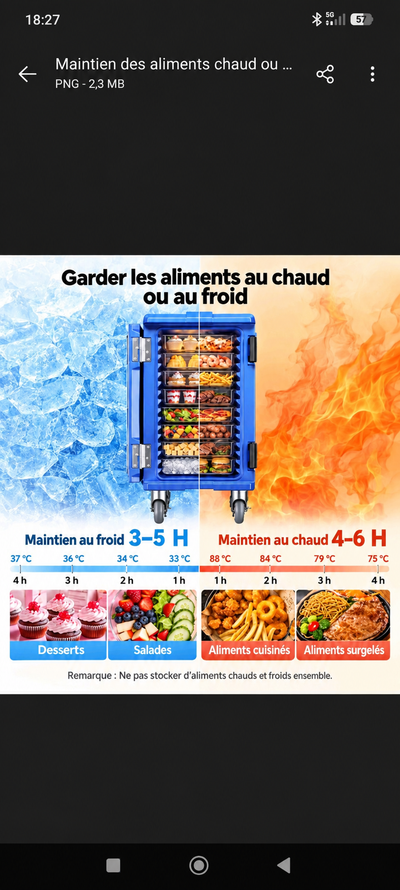 CONTENEUR ISOTHERME 120L