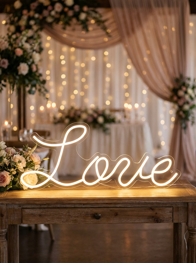 Location PANNEAU LED LUMINEUX LUMINEUX LOVE