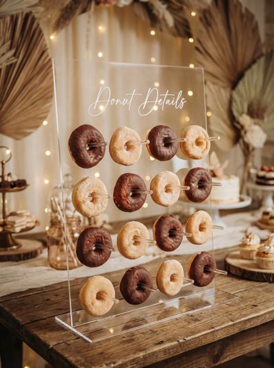 Location BAR À DONUTS VERRE ACRYLIQUE TRANSPARENT