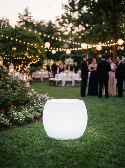 Location TABLE D'APPOINT RONDE LUMINEUSE