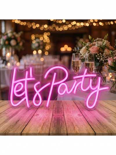 Location PANNEAU LED LUMINEUX LET'S PARTY