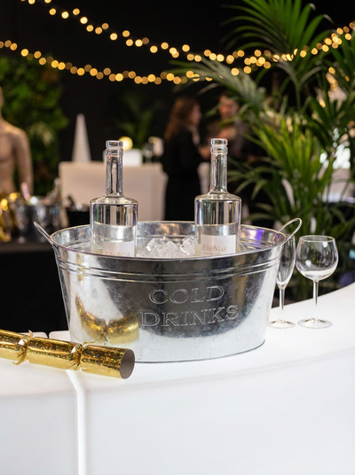 SEAU A CHAMPAGNE OVALE COLD DRINK ARGENT