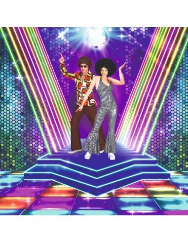 Location TOILE BACKDROP AVEC SUPPORT DISCO 2X2M