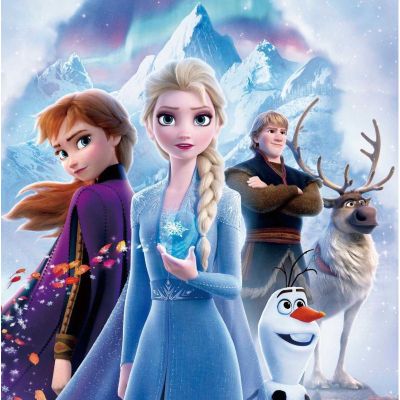 Location TOILE BACKDROP AVEC SUPPORT REINE DES NEIGES 2X2M