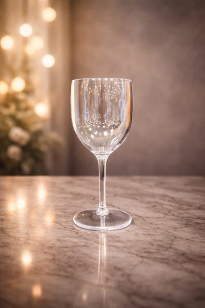 Location VERRE A VIN A PIED 22 CL PLASTIQUE TRANSPARENT