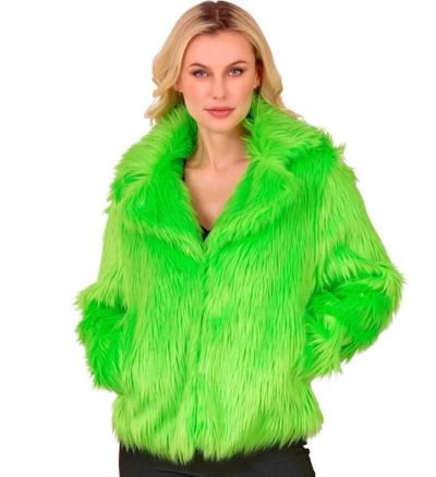 Location VESTE FEMME EN PELUCHE VERTE