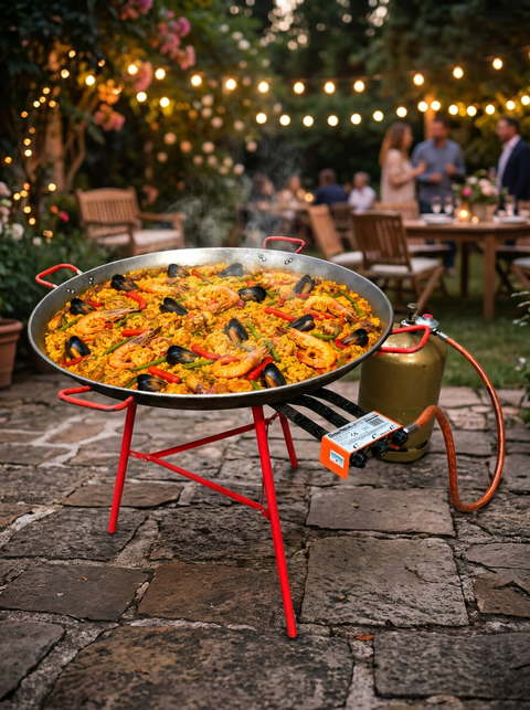 Kit poele a paella 50 personnes en location pour événement - Faites la Fête