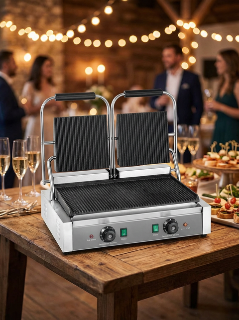 Machine panini grand modele double en location pour événement - Faites la Fête